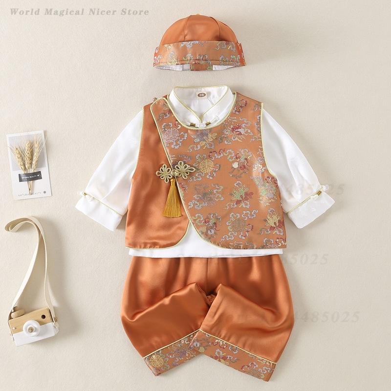Summer Clothing Baby Girl - بدلة تانغ للأطفال الرضع للربيع والصيف،