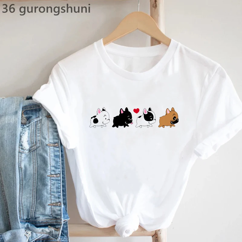 Summer Loving Clothing - الفرنسية في الحب الحيوان تي شيرت