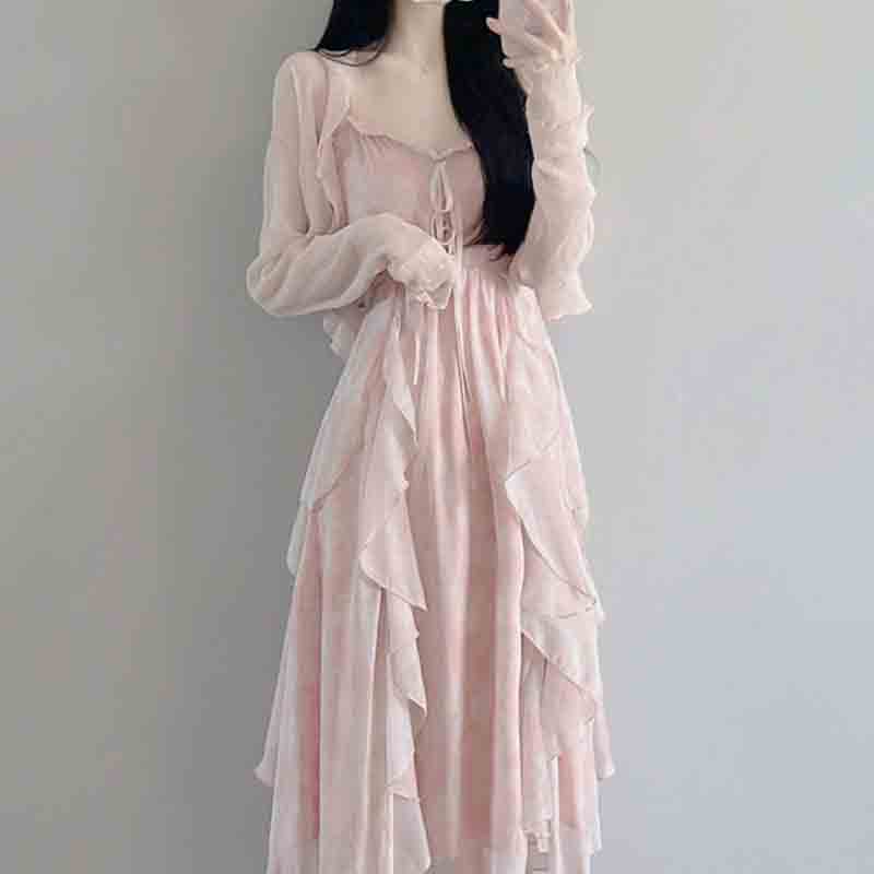 Summer Clothing For Girls - مجموعة فستان بحزام للبنات الحلوة ،