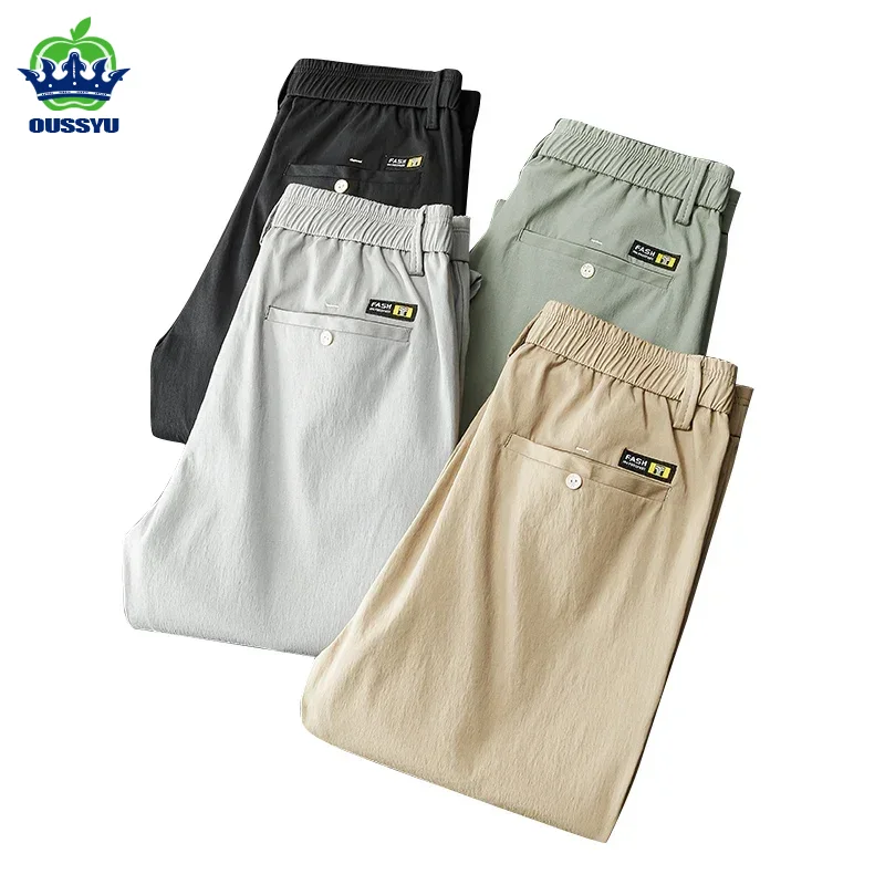 Summer Clothing Brands Men - ملابس ماركة، بنطلونات صيفية كاجوال للرجال،