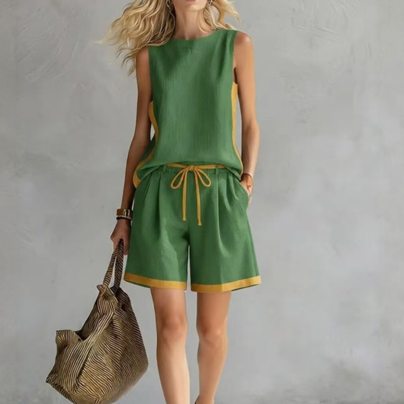 Summer Clothing For Girls - طقم صيفي جديد 2026 بدون أكمام