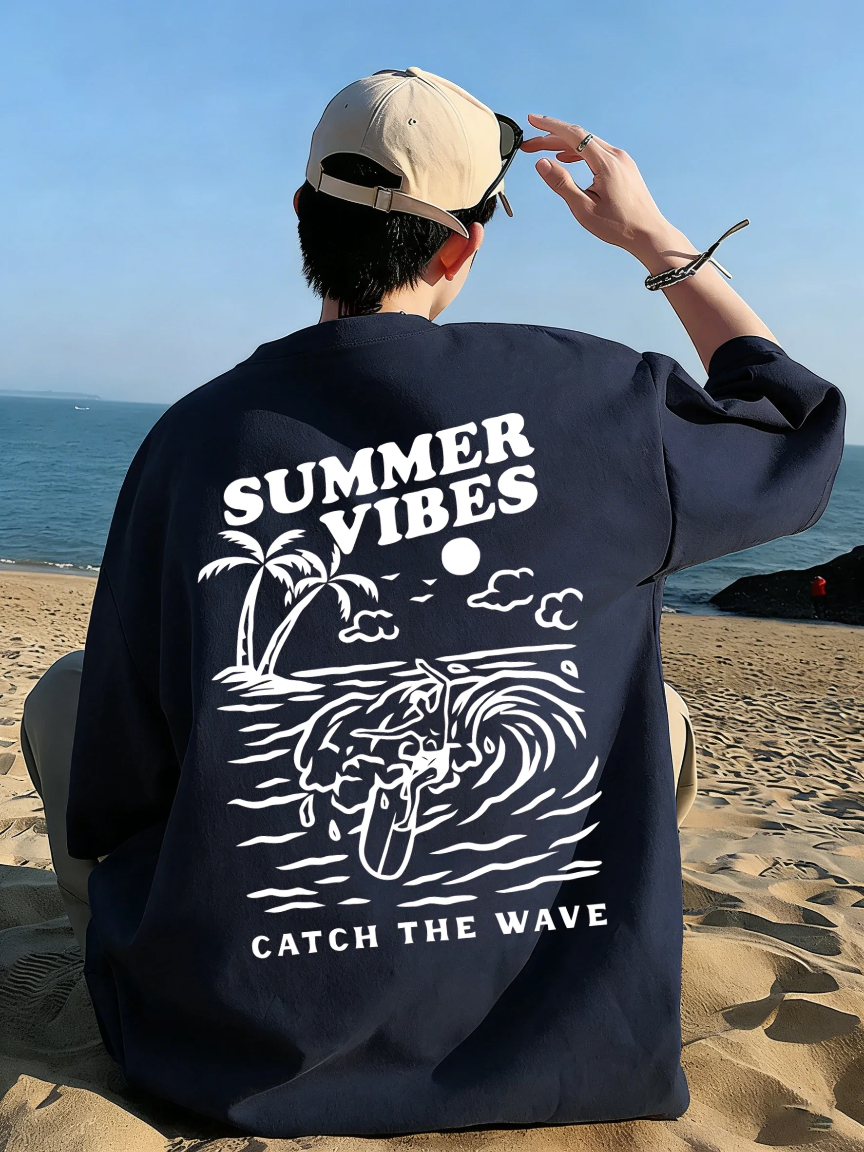 Summer Vibes Clothing Men - تي شيرت Summer Vibes Catch The