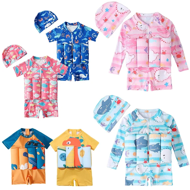 Summer Clothing Newborn - ملابس سباحة للأطفال بطباعة كارتونية ،