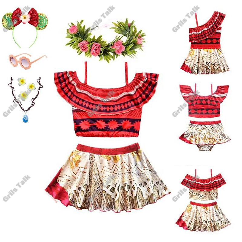 Summer Clothing For Girls - الصيف الجنية الأميرة موانا تأثيري ملابس
