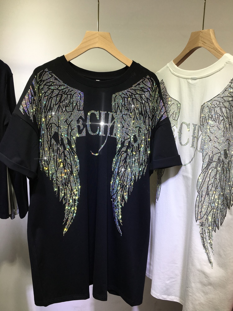 L-4XL حجر الراين كبيرة الحجم أ - مراجعة Summer Clothing Brands For Women وسعره