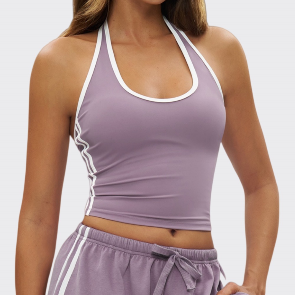 حمالة صدر رياضية بتصميم هالتر  - مراجعة Summer Clothing Jd وسعره