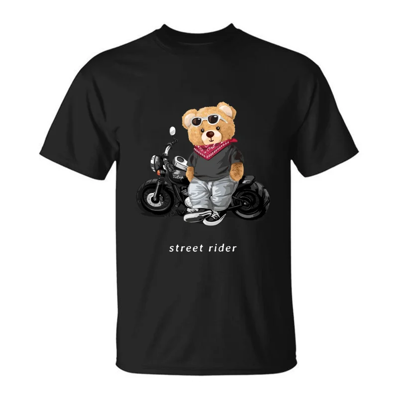 تيدي للرجال تي شيرت مطبوع بأكم - مراجعة Summer Clothing Motorcycle وسعره