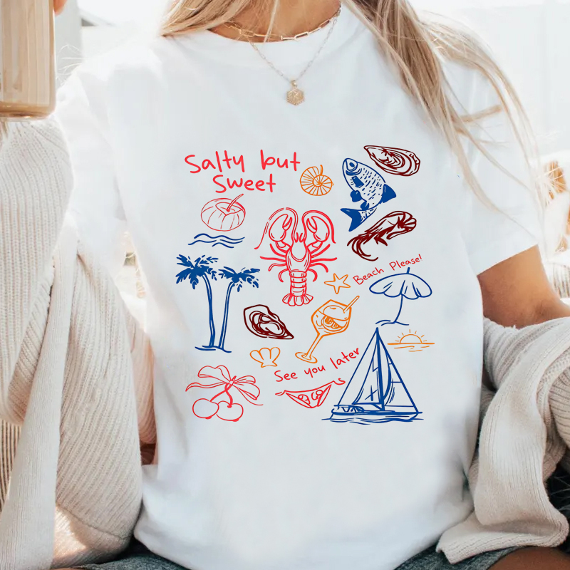 تي شيرت سالتي بوت سويت للرجال  - مراجعة Summer Vibes Clothing Men وسعره