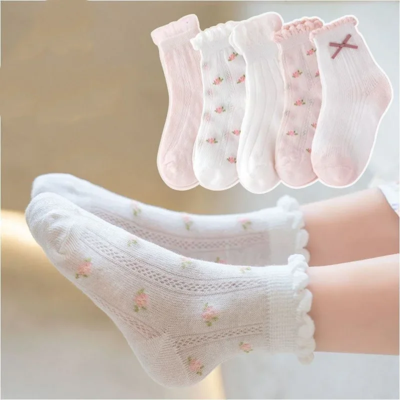 جوارب أطفال 5 أزواج/مجموعة، جو - مراجعة Summer Clothing Baby Girl وسعره