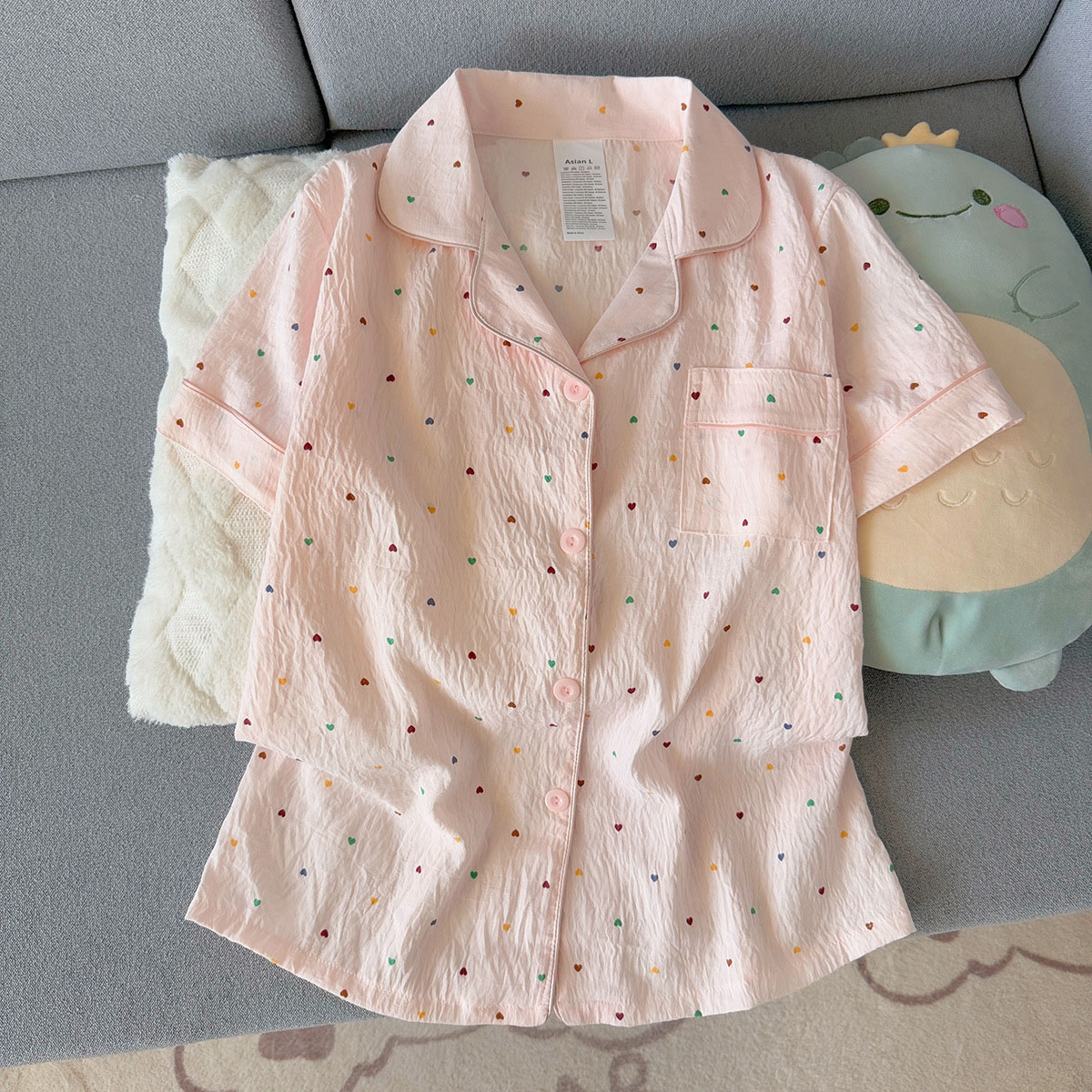 طقم بيجامة نسائية من القطن بنق - مراجعة Summer Cloth وسعره