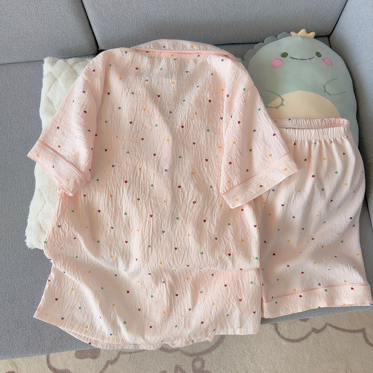 طقم بيجامة نسائية من القطن بنق - مراجعة Summer Cloth وسعره