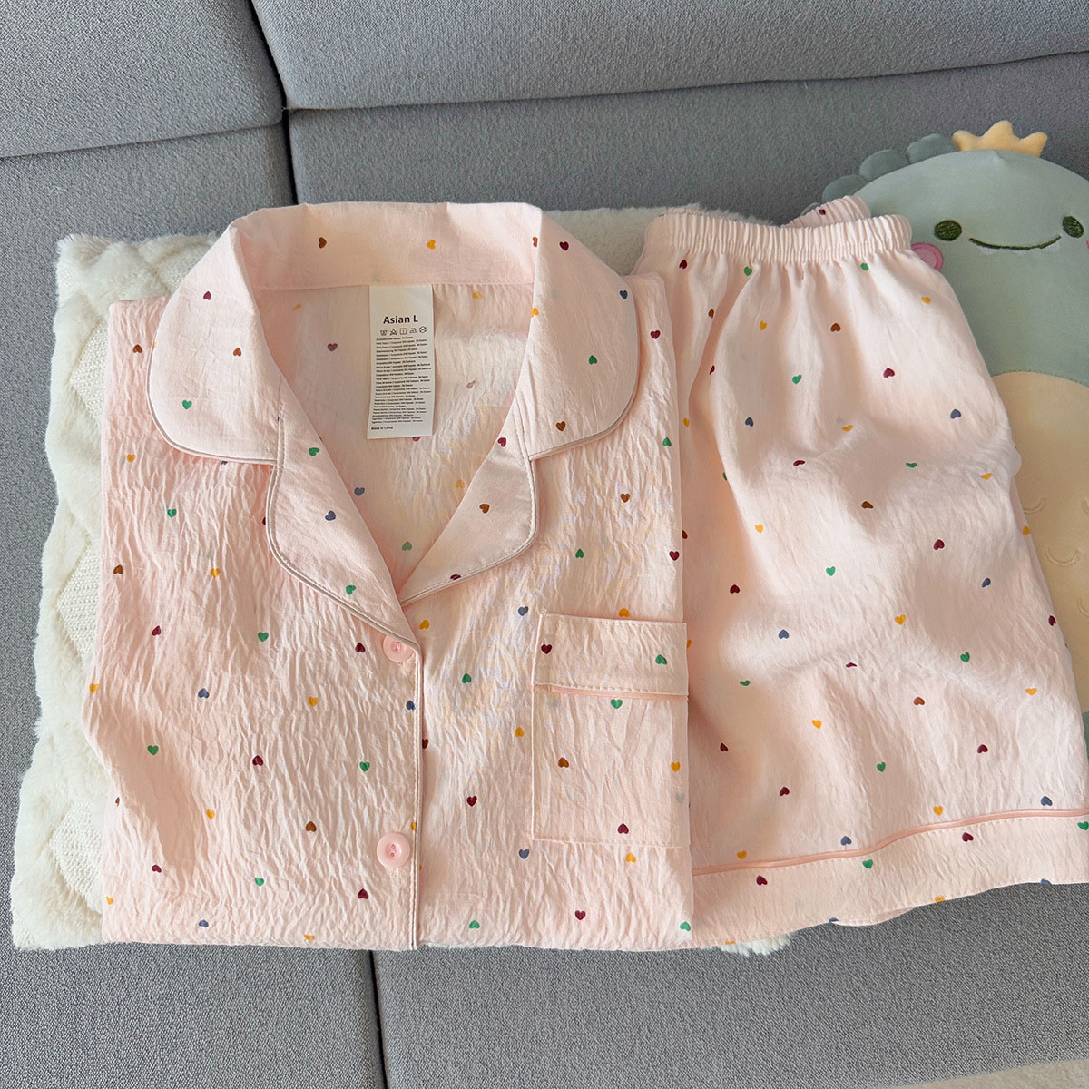 طقم بيجامة نسائية من القطن بنق - مراجعة Summer Cloth وسعره