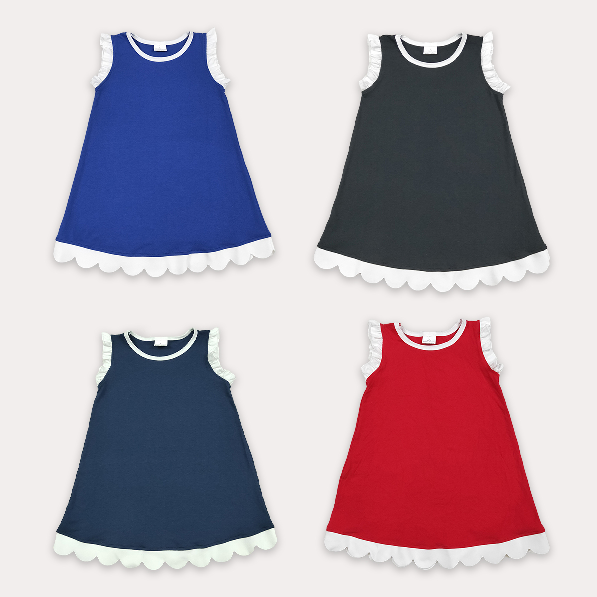 فساتين أطفال للبنات بدون أكمام - مراجعة Summer Clothing Boutiques وسعره