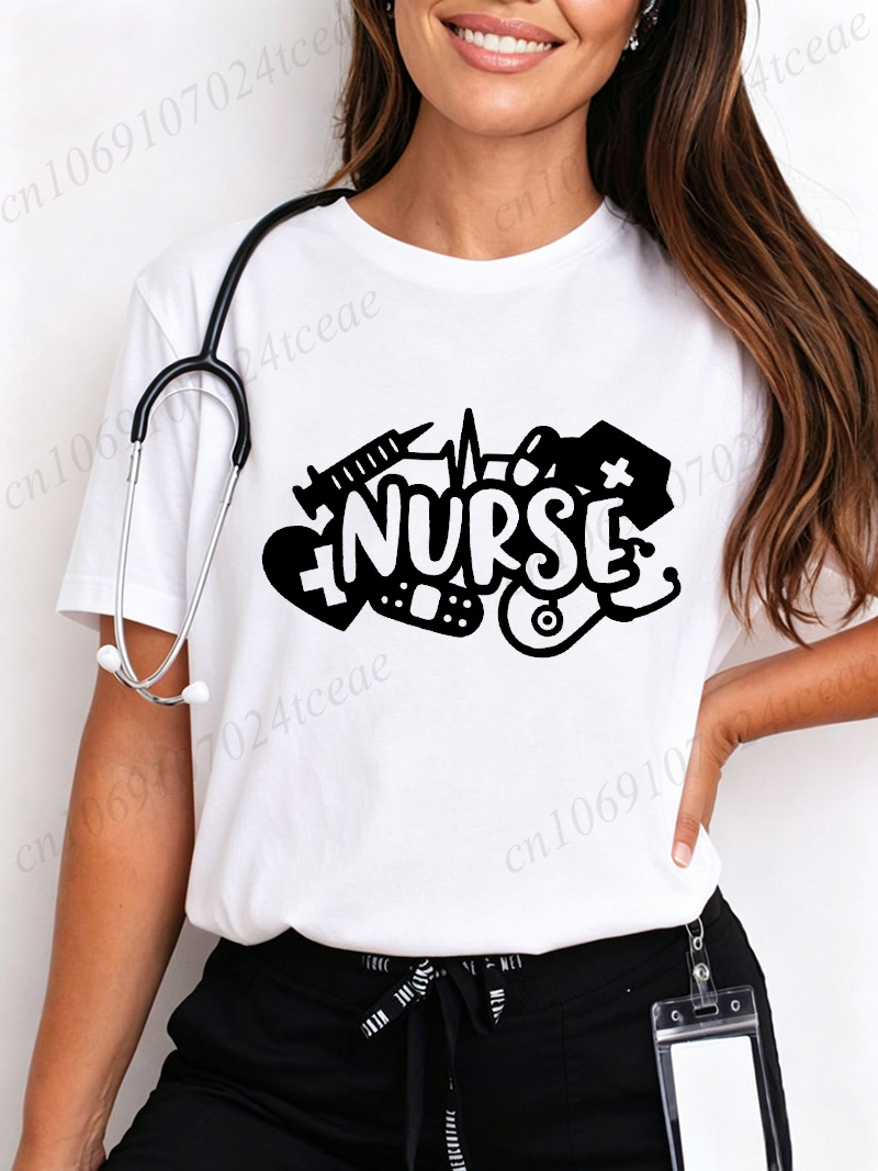 تي شيرت نسائي بطبعة Love Nurse - مراجعة Summer Loving Clothing وسعره