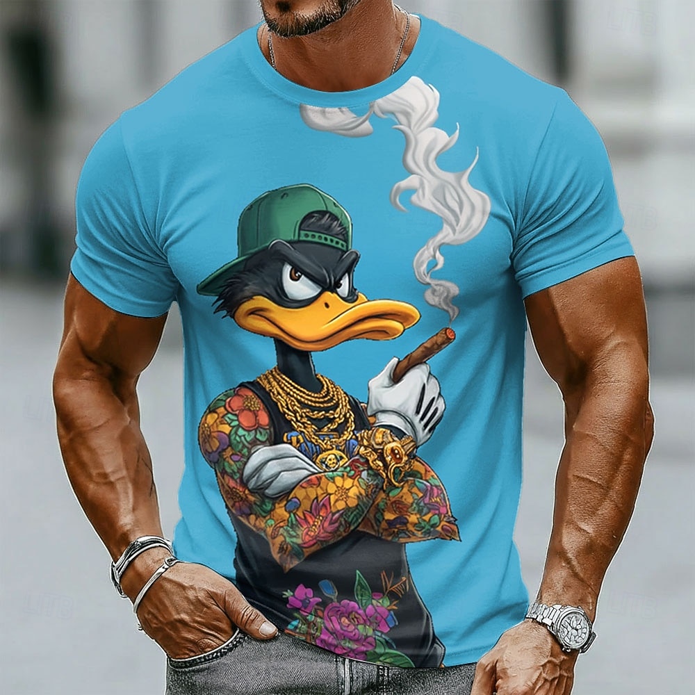 تيشيرتات رجالية مطبوعة بتصميم  - مراجعة Summer Duck Clothing وسعره