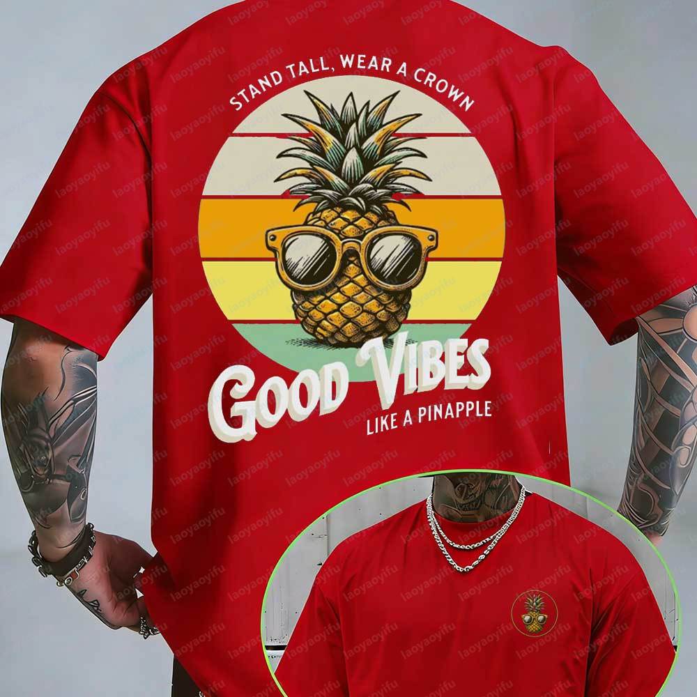 تي شيرت رجالي صيفي بتصميم ريتر - مراجعة Summer Vibes Clothing Men وسعره