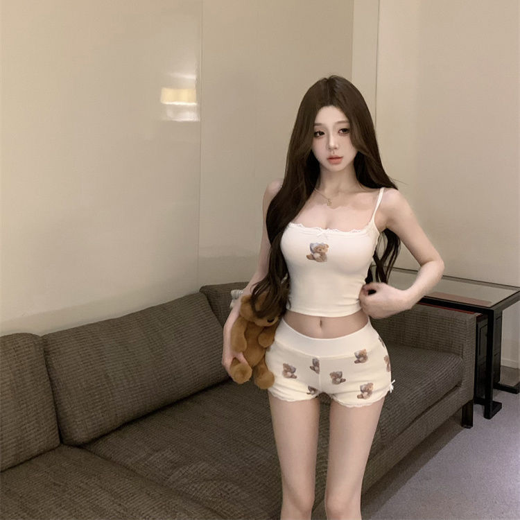 طقم قصير وقصير محصول نحيف مطبو - مراجعة Summer Clothing For Girls وسعره