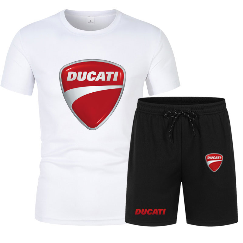 أطقم رجالية صيفية مطبوعة بشعار - مراجعة Summer Clothing Motorcycle وسعره