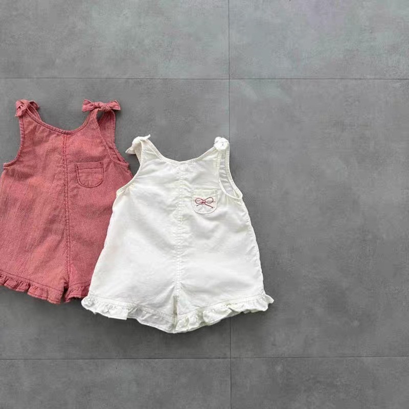 رومبير صيفي للبنات مع مريلة وش - مراجعة Summer Clothing Baby Girl وسعره
