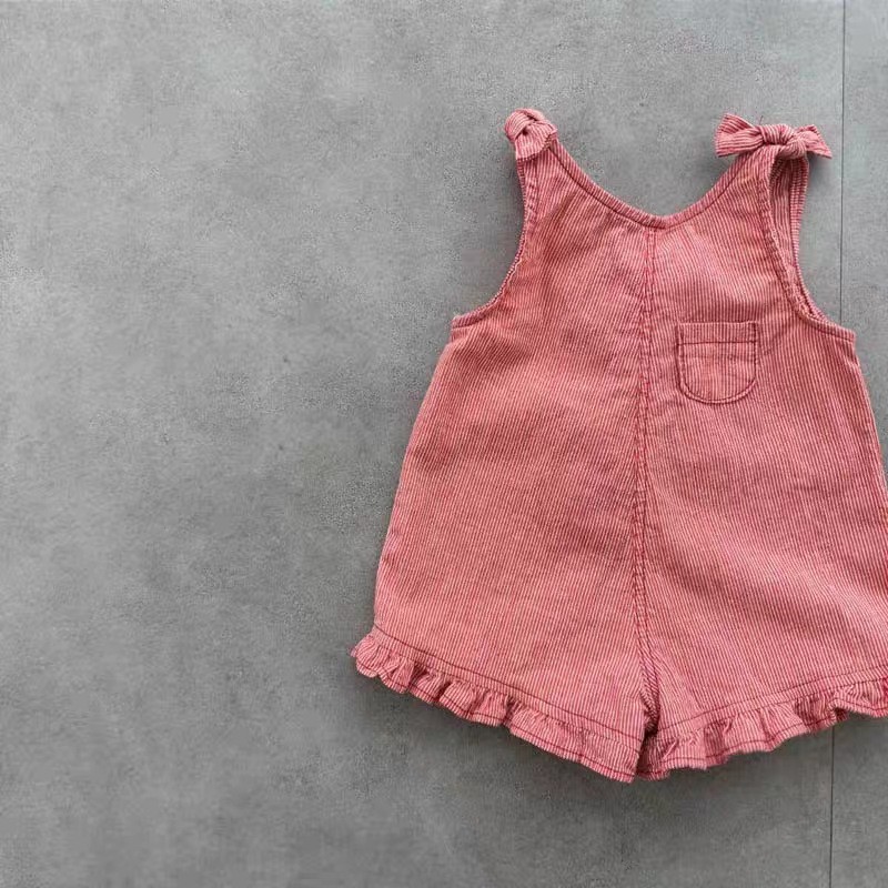 رومبير صيفي للبنات مع مريلة وش - مراجعة Summer Clothing Baby Girl وسعره