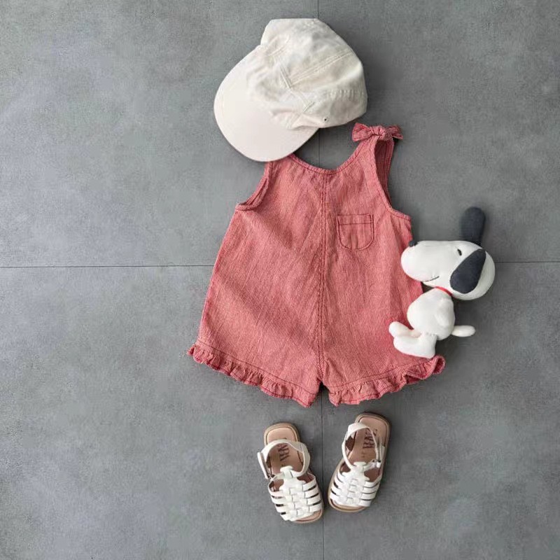 رومبير صيفي للبنات مع مريلة وش - مراجعة Summer Clothing Baby Girl وسعره